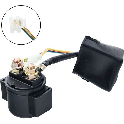 Relais de démarreur universel GY6 pour moteur 12 V, compatible avec les motos, véhicules tout-terrain, buggies de plage, quads, voitures de sport et scooters. (1/4)