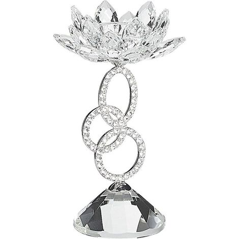 Candelabro argento 7,5 x 7,5 19 cm Oviedo