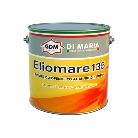 ANTIRUGGINE AL MINIO DI PIOMBO 2,5lt TIPO PROFESSIONALE CANCELLI , FERRO, MARE