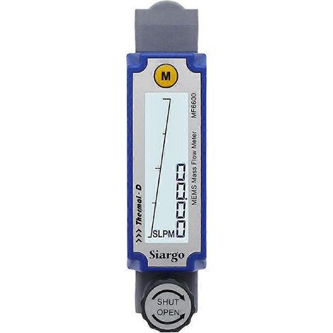 Débitmètre massique thermique MF6600, débitmètre de gaz numérique MEMS avec écran LCD, sortie RS485, haute précision réglable, B (1/5)