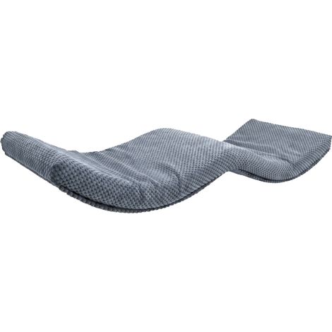 Mensola per gatti in metallo blu grigio a doppio arco (1/5)