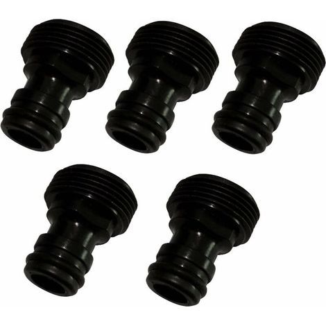 5X Adaptateur connecteur raccord Rapide Tuyau vers Filetage mâle 3/4 C17785