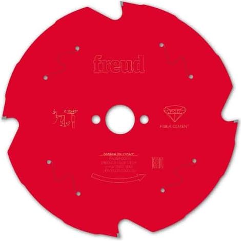 FREUD Lame diamant de scie circulaire & plongeante - Fibrociment - 184 mm - 2.2 mm - 30 mm - 4 dents