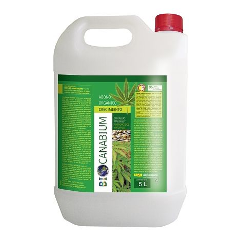 FLOWER CANABIUM Abono Crecimiento Líquido, 5 L