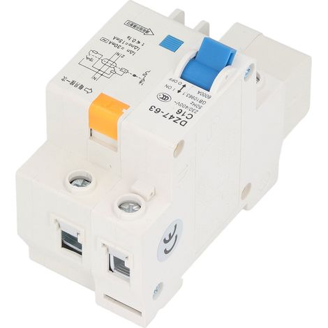 Disjoncteur miniature 1P+N 16A, disjoncteur différentiel 230V/400V (1/5)