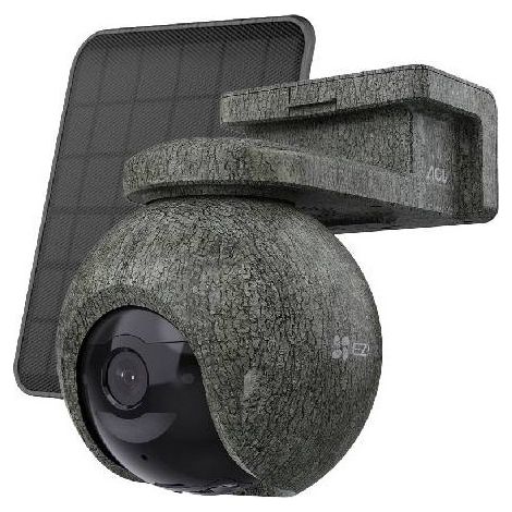 EZVIZ EB8 Pro 4G Ranger Kit - Telecamera Da Esterno 4K Motorizzata A Batteria Con Pannello Solare, 4G + WiFi, GPS, Color Night Vision, Difesa Attiva, Audio Bidirezionale - Camouflage