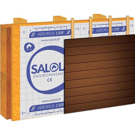 Pare pluie AEROPLUS 300F pour bardage à joints fermés 120g/m² rouleau de 50mx3m - SALOLA
