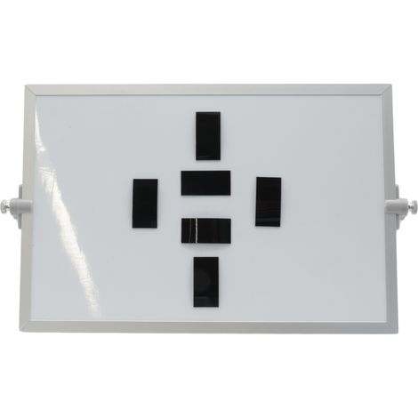 Barre de symboles magnétiques 2x4 cm noir