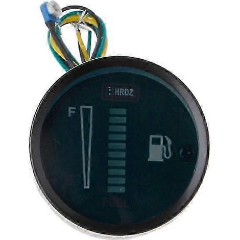 Jauge de niveau de carburant universelle pour voiture et moto, 2 x 52 mm, affichage à 8 LED, capteurs 12 V (1/5)