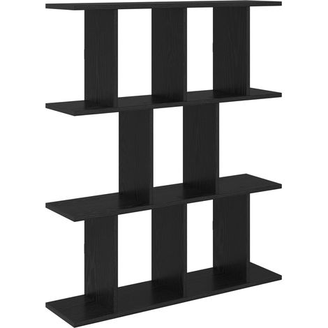 Wandregal Schwarze Eiche 80 x 20 x 96 cm Holzwerkstoff vidaXL (1/5)