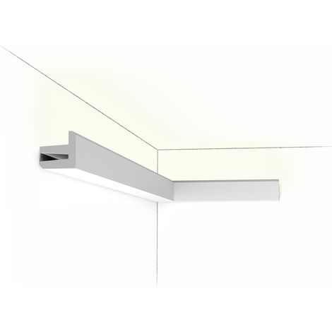 Profil moderne pour éclairage - Orac Decor - L200xp5xH5cm - Carton 4 mètres - C380 - L200 x H5 x L5 cm - ORAC DECOR