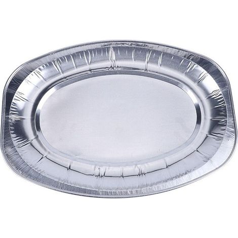Barquettes en aluminium jetables pour aliments, barbecue, cuisson, rôtissage, grillades, traiteur, 20 pièces (1/5)