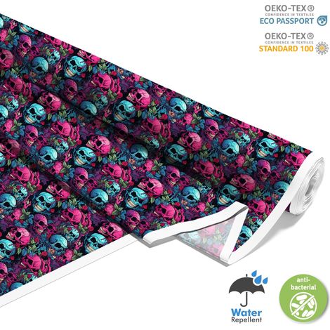 Outdoor dekostoffe oxford - Motiv der Schädel I DX4553 (1/5)