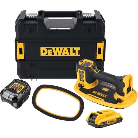 Lifter de Vakuum DEWALT Grabo DCE590D1T, 18V, 1x 2Ah, kompaktes Design, ideal zum Bewegen schwerer Materialien wie Glas, Stein oder Holz, inklusive Akku und Ladegerät