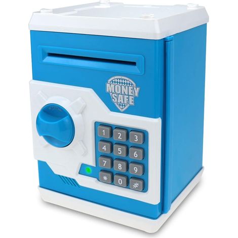 Tirelire électronique pour Enfants, pour pièces et Billets, Petit Coffre-Fort avec Combinaison - Un Cadeau Parfait pour Les Enfants
