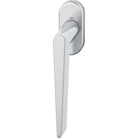 FSB Fenstergriff 34 1005 ovale Rosette - Edelstahl matt - verdeckt verschraubt