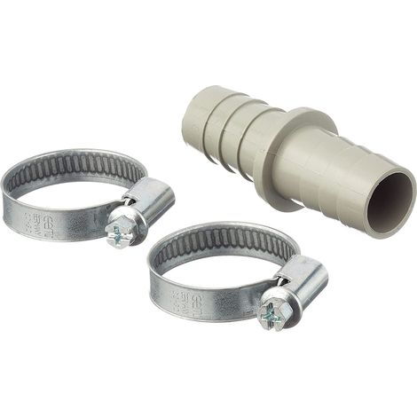 RACCORDO  GIUNTO PER TUBI DU SCARICO LAVATRICE MM 19 + 2 FASCETTE (1/3)