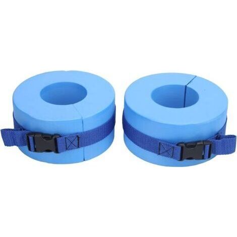 Lot de 2 manchettes de natation en mousse, anneau EVA léger et portable, ensemble d'exercices de piscine, chevilles, bras, ceintures avec boucle à dégagement rapide (1/5)