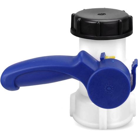 Grifo de salida para IBC, accesorio para tanque, válvula de control de salida de contenedor, grifo para tanque IBC de 62 mm DN40 para tanque de agua, grifo de salida, barril de agua de lluvia, tanque, (1/5)