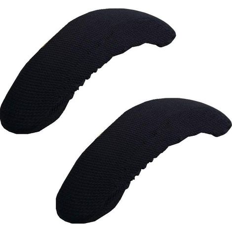 CCYKXA Lot de 2 housses amovibles et lavables pour accoudoirs de chaise de bureau et de jeu – Noir