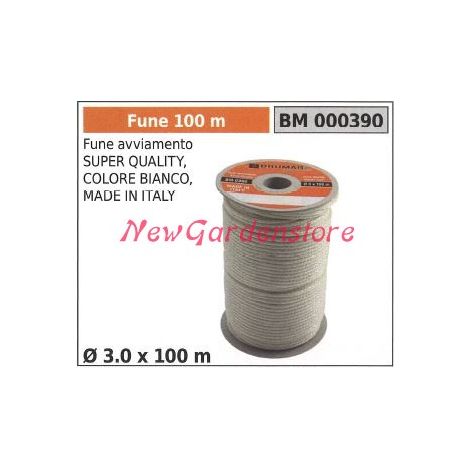 Fune avviamento super quality colore bianco Ø 3.0 x 100m 000390