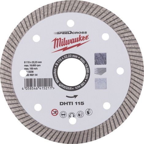 Disco Diamantato Dhti 115mm - Granito, Pietra Artificale E Gres Milwaukee 4932492154