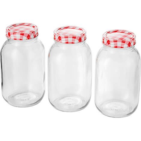Judge 1 Litre Set Of 3 Preserving Jars (1/4)
