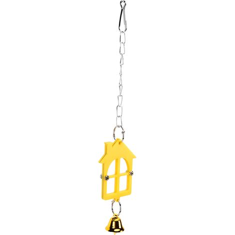 Miroir suspendu oiseau incassable, mignon miroir jouet pour cage à oiseaux avec clochette pour perruche calopsitte (1/5)