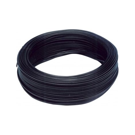 Câble parallèle noir 2x1mm – Bobine 100m – Pour installations électriques en intérieur – Résistant aux chocs et à l'humidité – Krang (1/2)