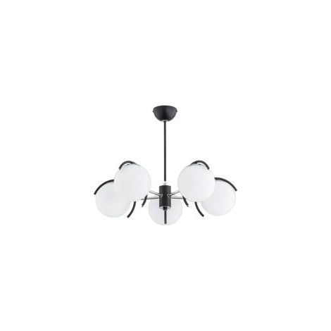 [NEUWERTIG] Euluna Hängeleuchte Avista In Schwarz Glaskugeln Weiß Hängelampe Lampe Leuchte B-Ware
