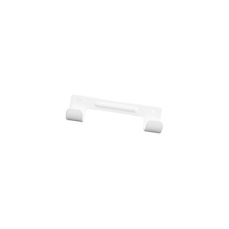Wall-Mounted Steel Clothes Rack with Non-Slip Rubber Pads Suitable for Laundry Room Storage,white (1/5)
