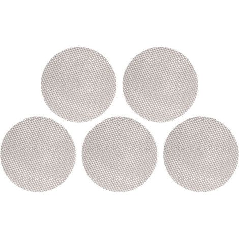 5 pz Cottura Mat Giro Riutilizzabili per Barbecue, camere non-Stick e Resistente alle Alte Temperature, Diametro 36 cm, Marrone (1/5)