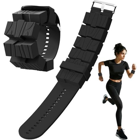 Set mit 2 verstellbaren Gewichten für Handgelenke, Beine und Arme - 0,45 kg Knöchelgewicht - Ideal für Yoga, Pilates, Laufen, Joggen, Aerobic und mehr.