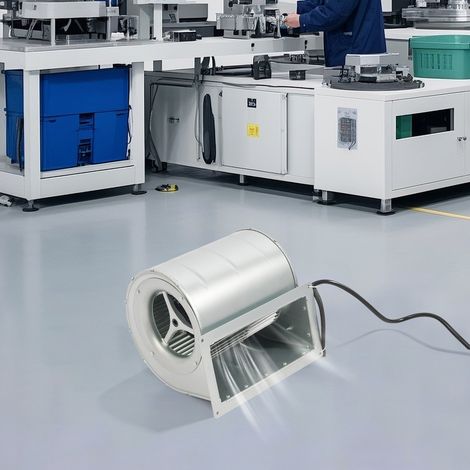 Ventilateur centrifuge, φ146 x 190 mm, ventilateur radial, ventilateur centrifuge, double entrée 1300 Rpm 840 m3/H, pour le refroidissement, la ventilation, le séchage (1/5)