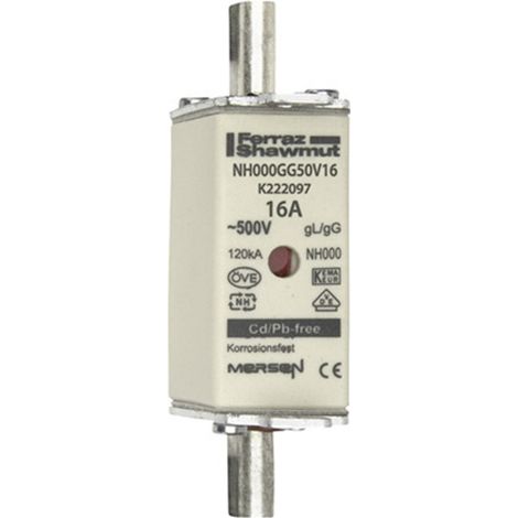 Mersen 1B635.000000 NH-Sicherung Sicherungsgröße = 000 16 A 500 V 1 St.