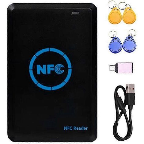 Lecteur/graveur de puce NFC 5 bandes + porte-clés 2x CUID/UID 125K 13,56M Copieur Duplicateur d'étiquettes HID Clonage QAQ (1/5)