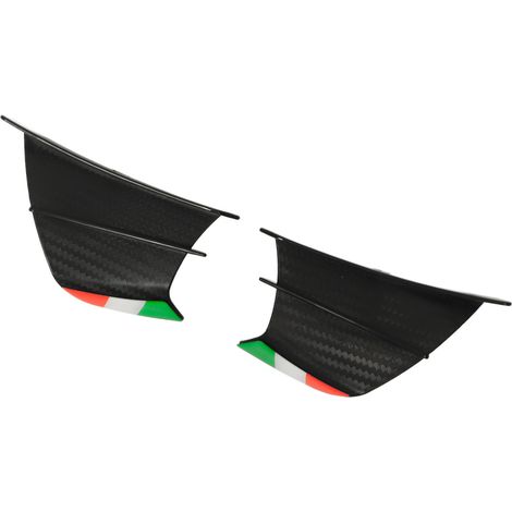 Ailerons latéraux Moto Spoiler Winglets Carbone Mat Compatible NINJA 400 250 Z900 Z1000 Kit Déflecteurs Carénage Moto (1/5)
