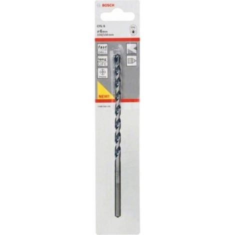 bosch broca hormigon cyl-5 longlife 6x100x150 mm 2 608 588 145
