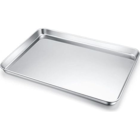 Rechteckige Edelstahl-304-Backform zum Kochen von Reis und Brot, 40 x 60 cm (1/4)