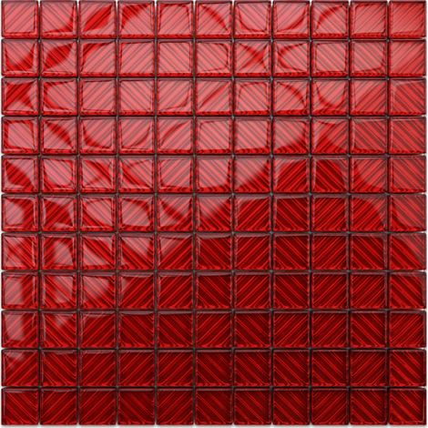 Ilcom mosaico in vetro su rete per bagno e cucina 30cm x 30cm - Red Hot Chili Peppers (1/5)