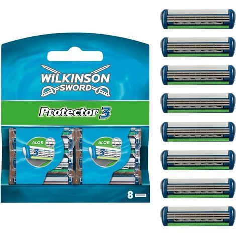 Protector 3 - Lames de rasoir pour Homme - Pack de 8 lames (1/5)