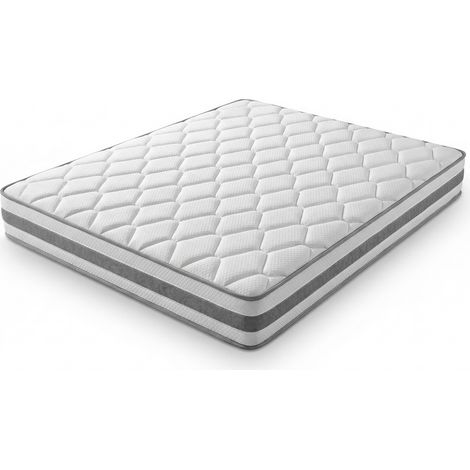 Matelas 140x200 cm H4, ressorts ensachés 7 zones, mousse confort, certifié OEKO-TEX, sans matelas (1/5)