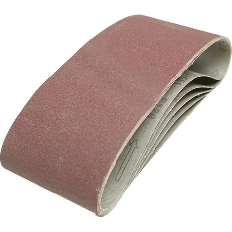 5 - Schleifband - Aluminiumoxid - Körnung 40 - Für Holz, Metall und Lack - Geweberücken - 100 x 610 mm (1/2)