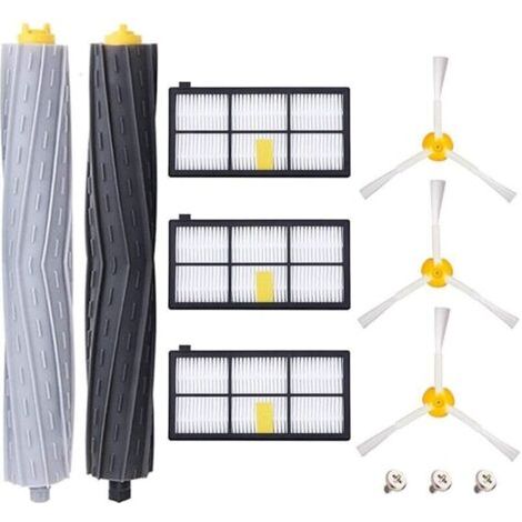 Kit de pièces accessoires pour aspirateur robot iRobot Roomba 800/900 – 2 extracteurs AeroForce, 3 brosses, 3 filtres HEPA – Installation facile - 11in1 (1/5)