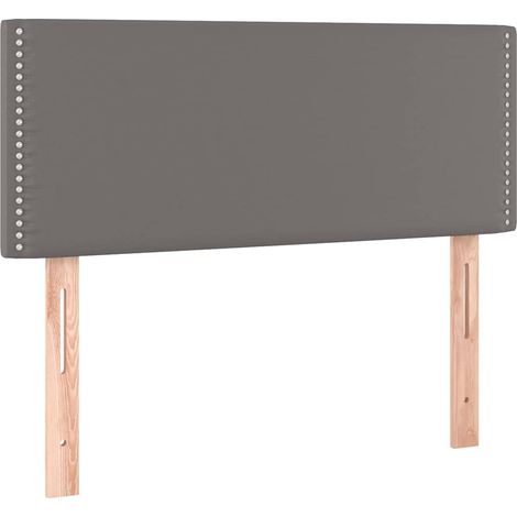 LED Headboard Grey  80x5x78/88 cm Faux Leather vidaXL (1/4)