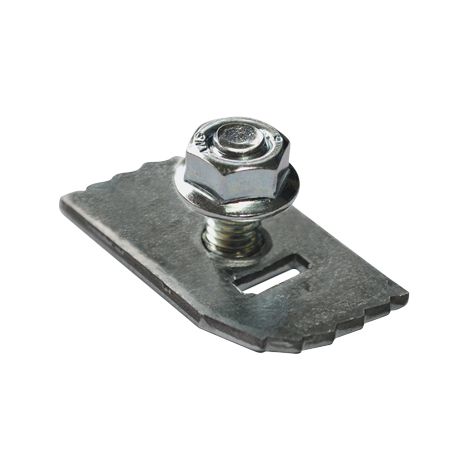 Kintech – Clameau quart de tour 40,5 x 23 mm – Acier galvanisé Z275 – Fixation M6 sertie – Compatible Rehau D6, Schuco CT70, Trocal, Innonova - CT70Trocal