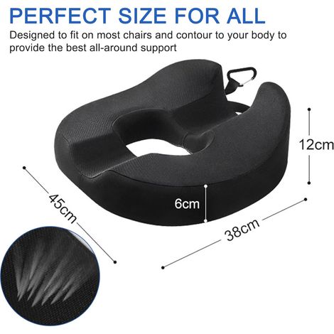 Coussin en forme de donut pour soulager la pression, problèmes de prostate, récupération post-partum, soulagement de la douleur du coccyx, coussin de siège pour hémorroïdes, coussins de chaise de