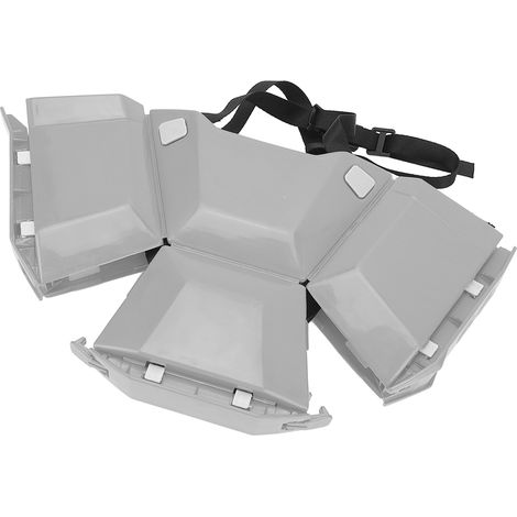 Casque pliable gris en plastique haute résistance pour une protection optimale de la tête lors de travaux extérieurs, de sports et de voyages. (1/5)