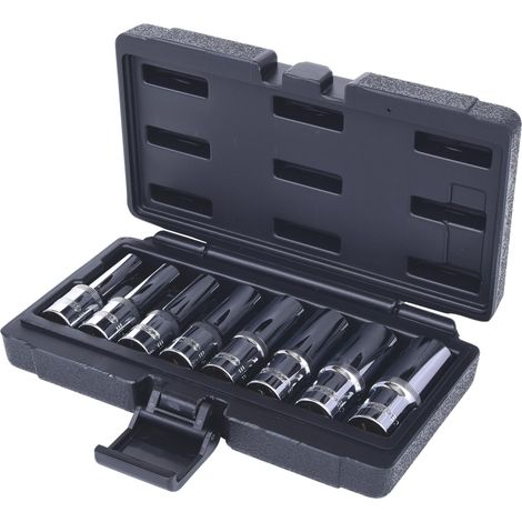 KS TOOLS 1/2' Jeu de douilles Torx E CHROMEplus, longues, 8 pcs ( 918.4420 ) (1/6)