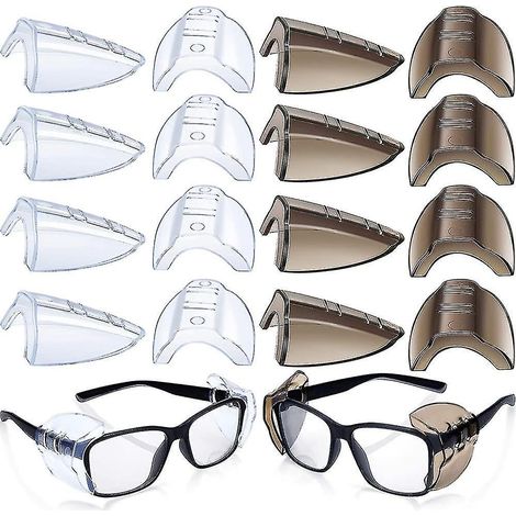 CREA 8 paires de lunettes de sécurité Protection latérale Slip Clear Flexible Slip Shield (1/5)